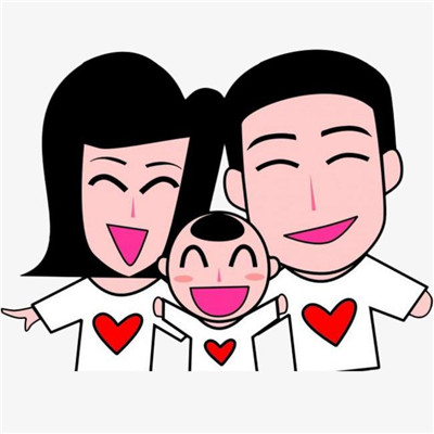 一家三口卡通头像超萌高清亲子的一家三口卡通图片头像