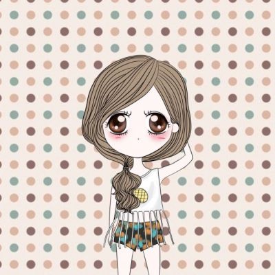 萌图头像卡通图片关于爱情关于女孩