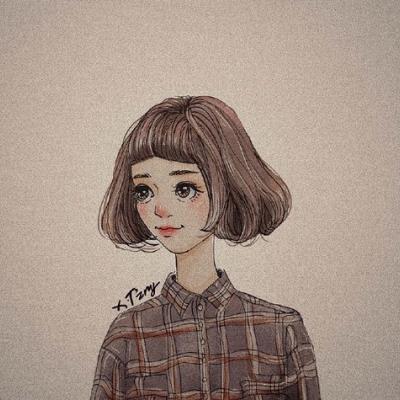 微信头像女生简单大方手绘 高清好看的手绘微信女生头像图片