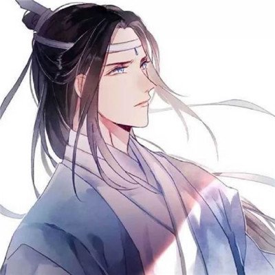 魔道祖师情头一左一右 高清分开的魏无羡蓝忘机情侣头像图片