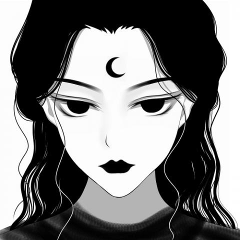 黑白动漫头像丧 高清雅不雅的高冷黑白丧系头像图片