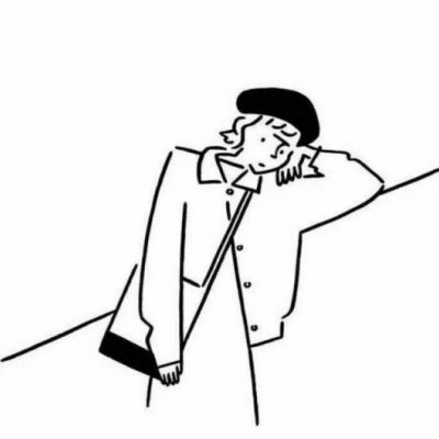 微信头像女生简笔画 高清好看的简笔画女生微信头像图片