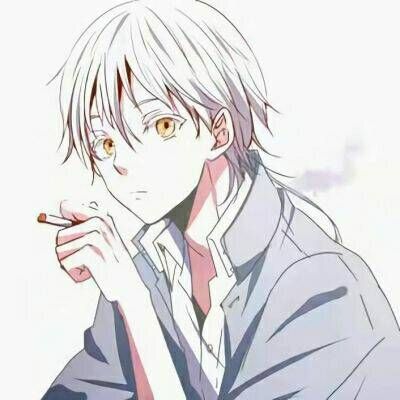 动漫头像男生抽烟图片高清帅气的二次元动漫抽烟男头像