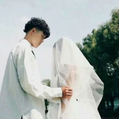 唯美結婚照頭像高清唯美穿婚紗的情侶頭像一對兩張