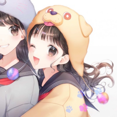 动漫一个高冷一个霸气闺蜜女头像_女生头像_美头网