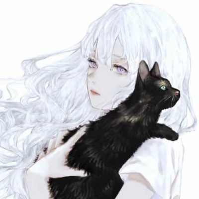 动漫女生抱猫头像 高清抱猫的高冷女生头像动漫图片