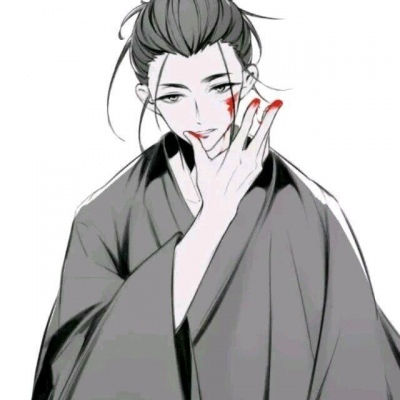 高清武侠风的黑白动漫男头超清古风图片_男生头像_美头网