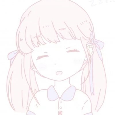 高清淡淡的粉色系可爱少女心头像卡通图片