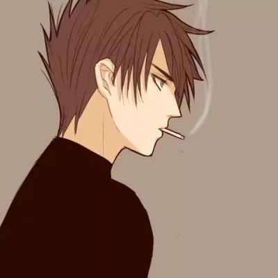 动漫男头像抽烟高清男生二次元吸烟的头像动漫伤感图片