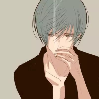 动漫男头像抽烟高清男生二次元吸烟的头像动漫伤感图片
