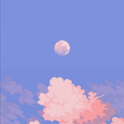 简单风景像素画头像图片高清唯美好看的像素风格风景头像
