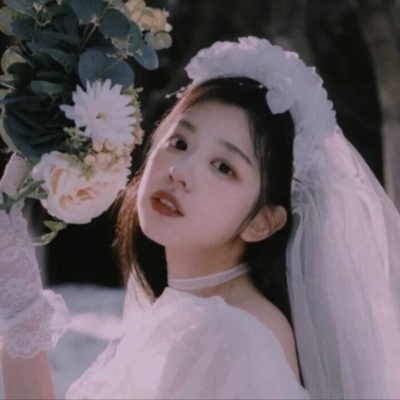 婚纱微信头像女 超仙女生穿婚纱的头像高清图片