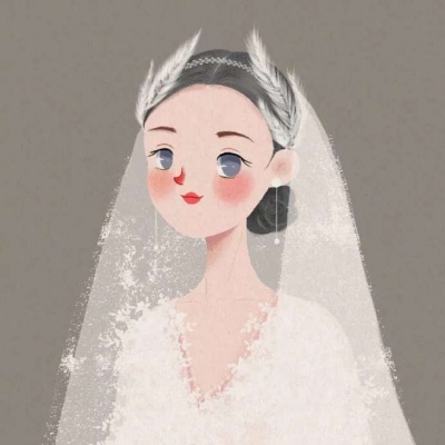 新娘动漫头像高清唯美的新娘婚纱头像图片
