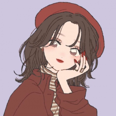 女生头像简单气质手绘图片