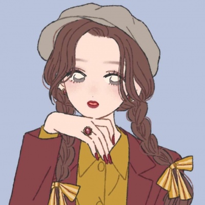 女生头像简单气质手绘图片
