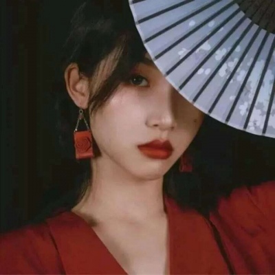红色系跨年女头优质高清最新头像女红色系列图片