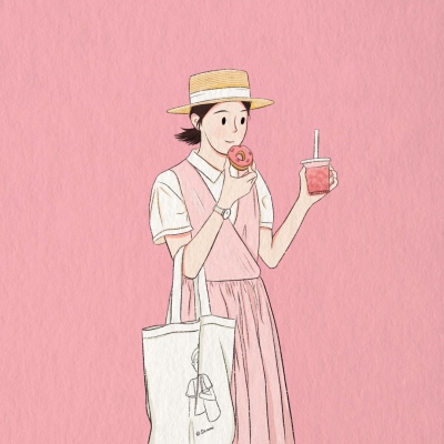 微信头像图片2021手绘头像最火爆 高清2021新版微信头像手绘图女