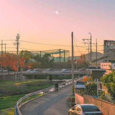 夕阳唯美头像高清风景专用微信头像图片夕阳