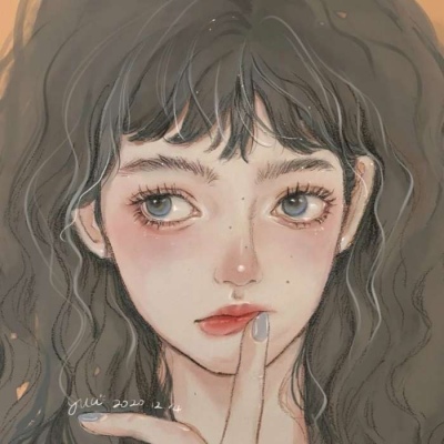 ins插画少女头像高清好看的插画风少女头像图片