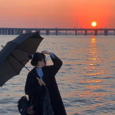 最火女头夕阳高清唯美的日落夕阳女头图片