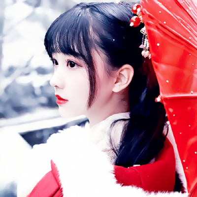 粉色古风仙女qq头像意境唯美女生图片