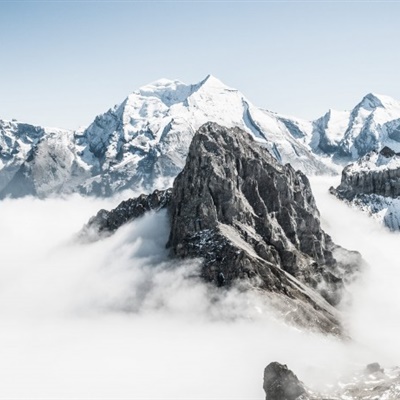 巍峨雪山美景头像不同的唯美雪景图片