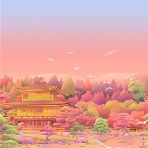 手绘动漫大自然风景头像图片唯美风景动漫壁纸头像图片