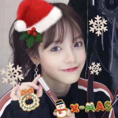 可爱圣诞节女生头像真人2021圣诞节女生头像小仙女萌
