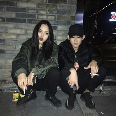 欧美非主流情侣头像一对欧美个性情头高清图片