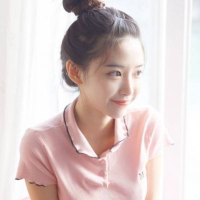 网图女生头像甜美丸子头微信头像女丸子头可爱