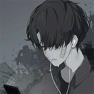 高冷丧系男生头像卡通丧系动漫头像男生冷酷